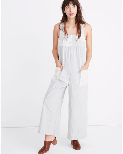 MW Madewell X The New Denim Project® Patchwork Jumpsuit - White