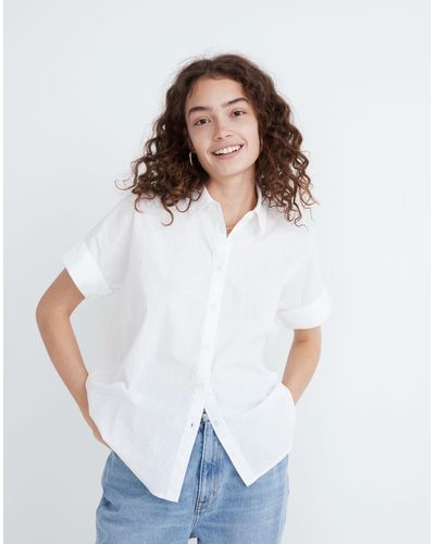 MW Courier Pintuck-back Shirt - White