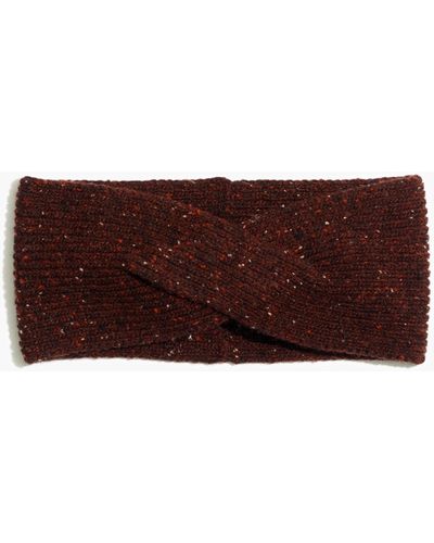 MW Knotted Wool Covered Headband - Brown