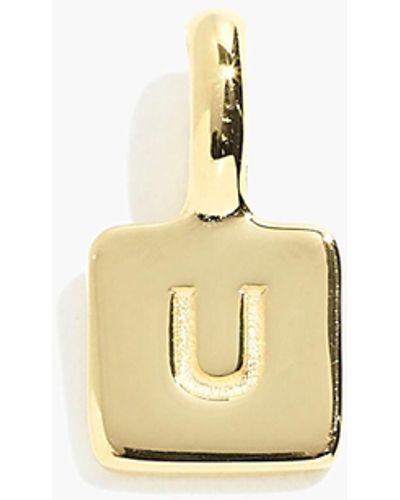 MW Delicate Collection Demi-fine 14k Plated Initial Charm - White