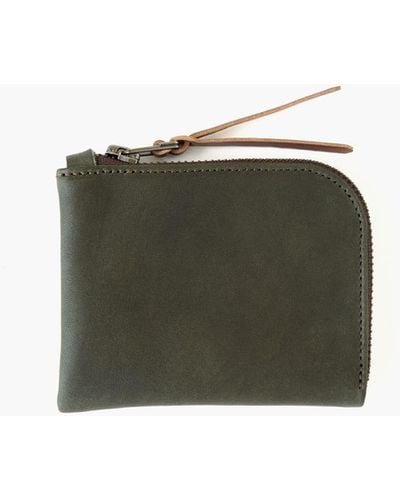 MW Makr Leather Zip Luxe Wallet - Green