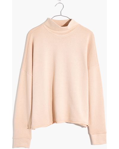 MW Hemp-cotton Mockneck Sweatshirt - Pink