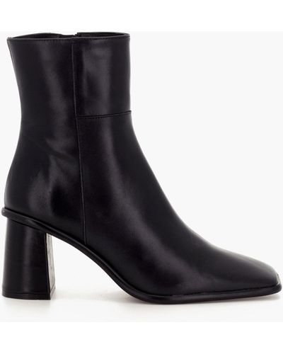 MW Alohas Leather West Block-heeled Boots - Black