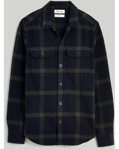 MW Brushed Flannel Easy Shirt-jacket - Black