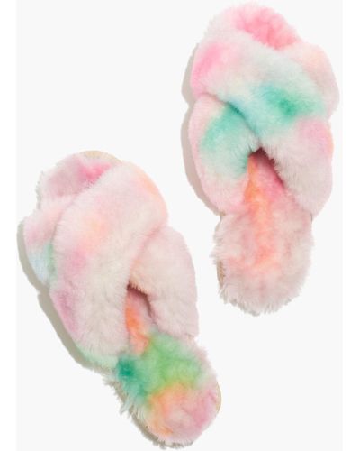 MW Emu Australia® Shearling Mayberry Tie-dye Slippers - Pink