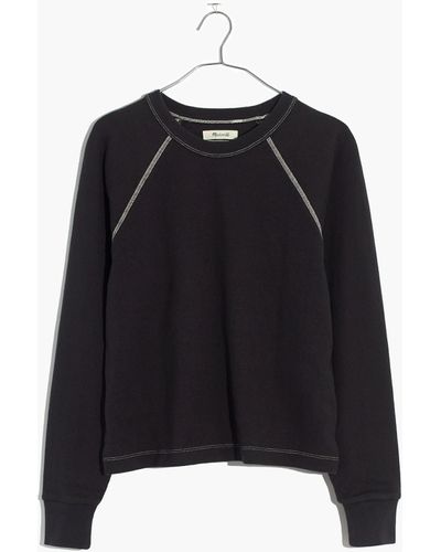 MW Luxe Raglan Sweatshirt - Black