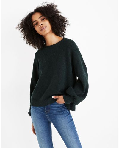 MW Gladwell Balloon-sleeve Pullover Sweater - Blue