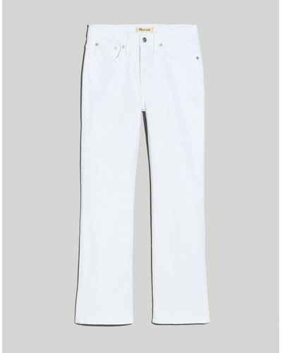 MW Petite Kick Out Crop Jeans - White