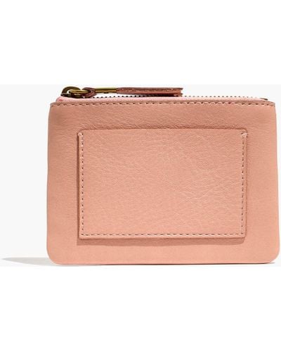 MW The Leather Pocket Pouch Wallet - Pink