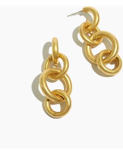 MW Ringlet Chain Earrings - Metallic