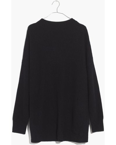MW Mockneck Sweater Tunic - Black