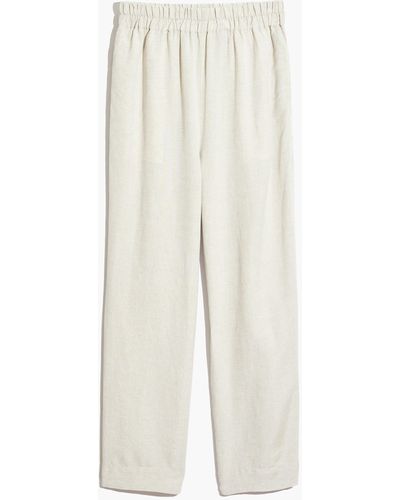 MW Tall Tapered Huston Pull-on Crop Trousers - Natural