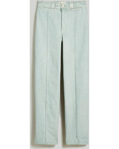 MW The Perfect Vintage Wide-leg Jean: Garment-dyed Pintuck Edition - Grey