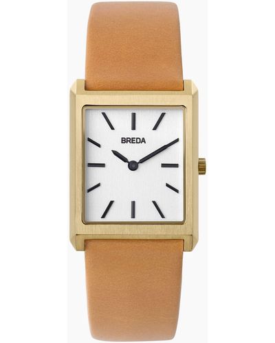 MW Breda 18k Gold-plated Virgil Watch - White