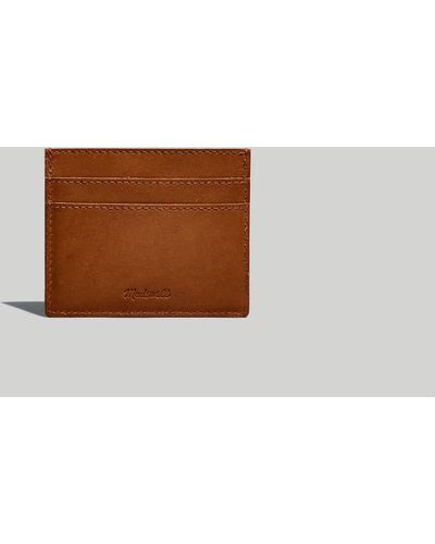 MW The Leather Card Case: Colorblock Edition - Brown