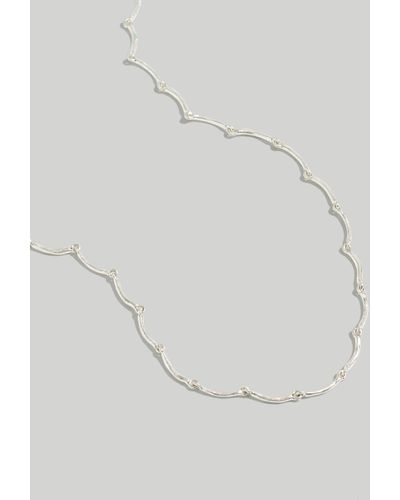MW Scalloped Chain Necklace - Multicolor