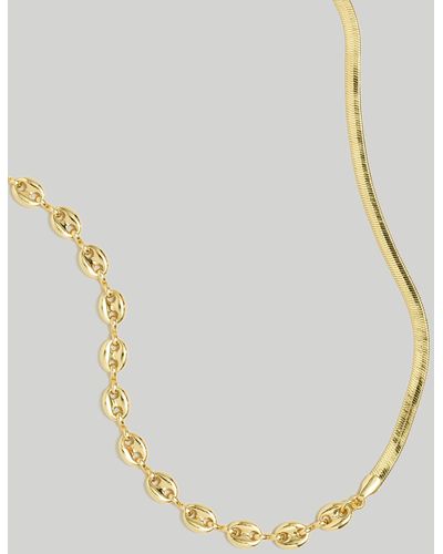 MW Mixed Chain Necklace - Metallic