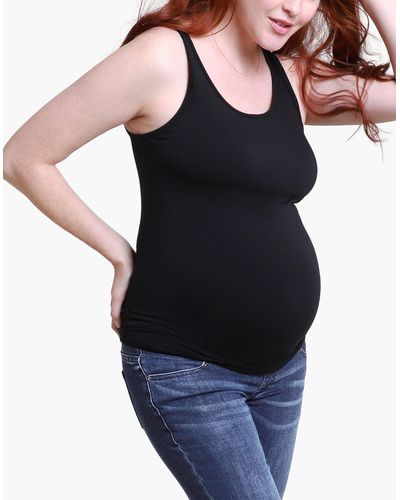MW Ingrid And Isabel® Maternity Scoopneck Tank Top - Black