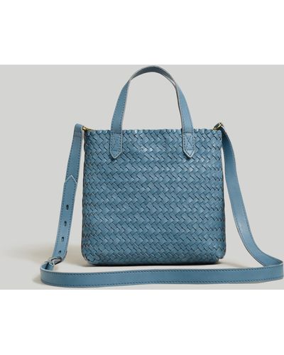 MW The Small Transport Crossbody: Woven Leather Edition - Blue