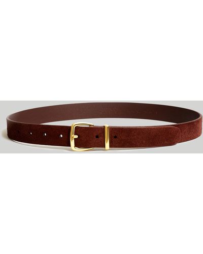 MW The Essential Suede Belt - Brown