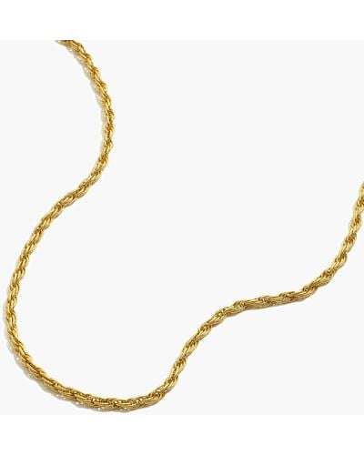 MW French Rope Chain Necklace - White