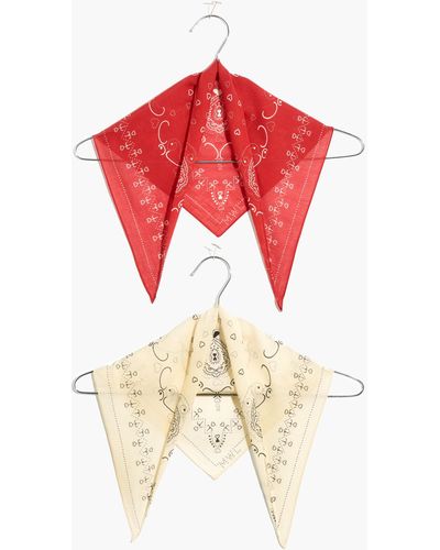 MW Two-pack Triangle Bandanas - Red