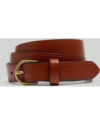 MW Skinny Perfect Leather Belt - Brown