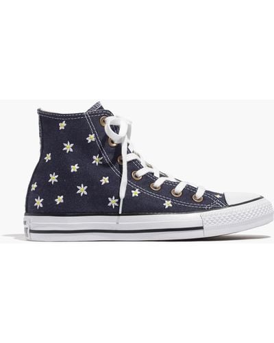 Madewell Converse® Chuck Taylor All Star High-top Trainers In Denim Daisy - Blue
