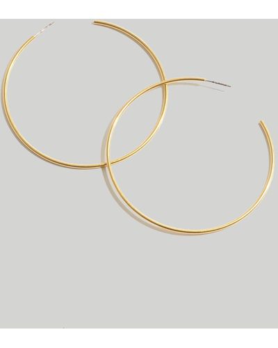 MW Oversized Hoop Earrings - Metallic