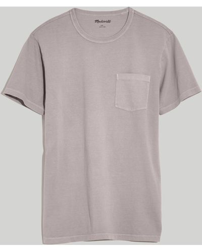 MW Garment-dyed Allday Crewneck Pocket Tee - Gray