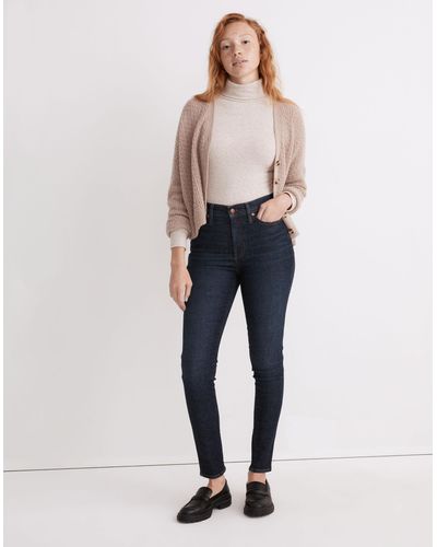 10 High-Rise Skinny Jeans in Foregate Wash: Knee-Rip Edition