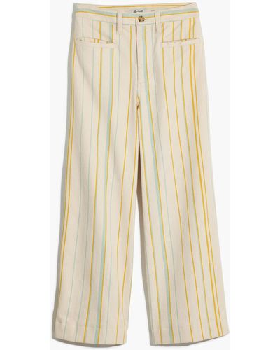 MW Petite Emmett Wide-leg Crop Trousers - Natural