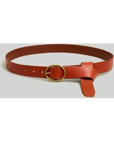 MW Extended Leather Belt - Brown