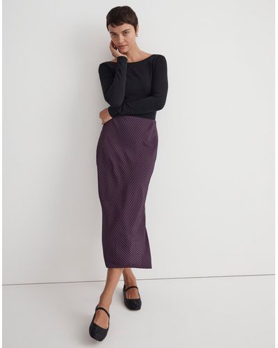MW The Layton Midi Slip Skirt - Purple