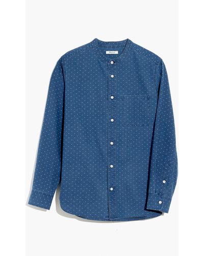 MW Denim Banded-collar Perfect Shirt - Blue