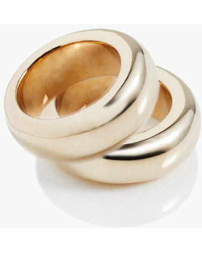 MW Charlotte Cauwe Studio Brass Donut Ring Set - White