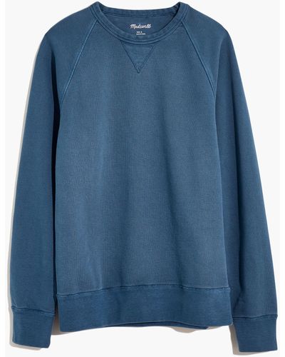 MW Garment-dyed Crewneck Sweatshirt - Blue
