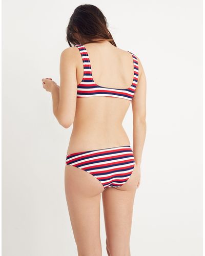 MW Solid & Striped® Elle Bikini Bottom - Red