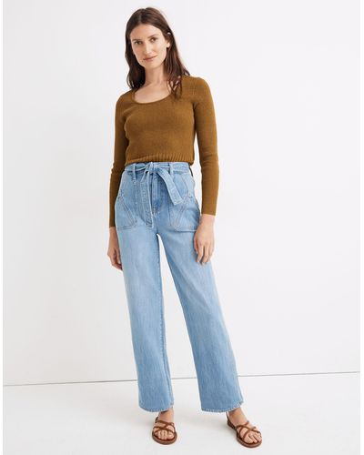 MW Madewell X Warm High-rise Wide-leg Jeans - Blue