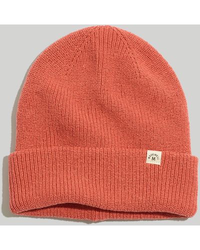 MW (re)sourced Cotton Cuffed Beanie - Red