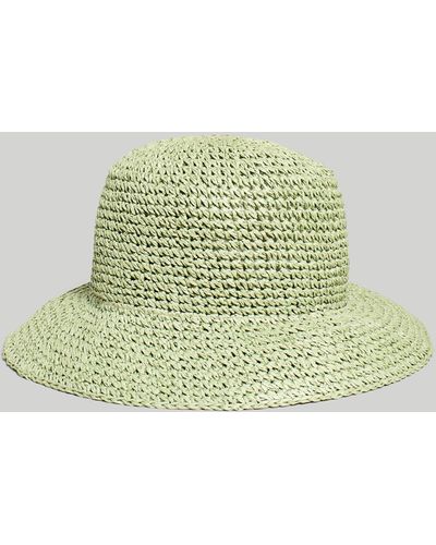 MW Straw Bucket Hat - Green