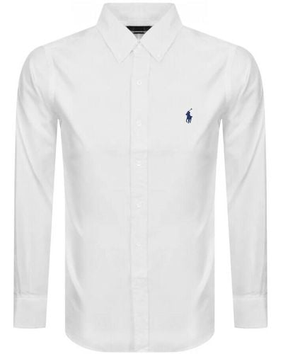 Ralph Lauren Slim Fit Poplin Shirt - White