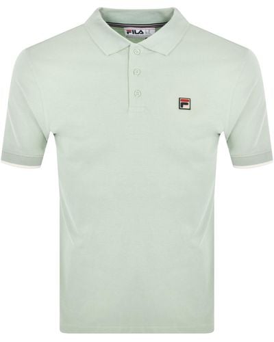 Fila Tipped Rib Basic Polo T Shirt - Green