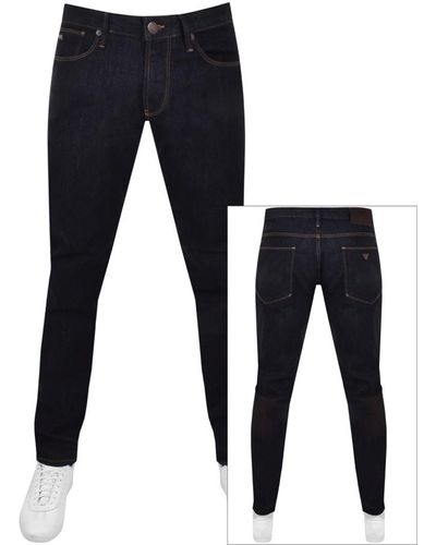 Armani Emporio J06 Slim Jeans Dark Wash - Blue