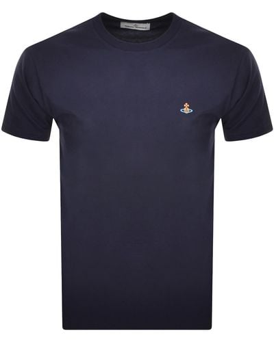 Vivienne Westwood Classic Logo T Shirt - Blue