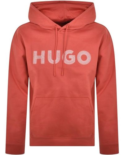 HUGO Drochood Hoodie - Red