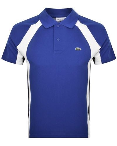 Lacoste Panel Polo T Shirt - Blue