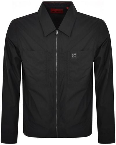 HUGO Evalo Overshirt Jacket - Black