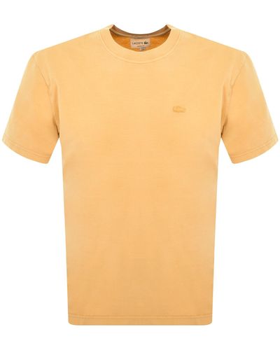 Lacoste Crew Neck T Shirt - Orange