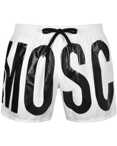 Moschino Logo Swim Shorts - Black